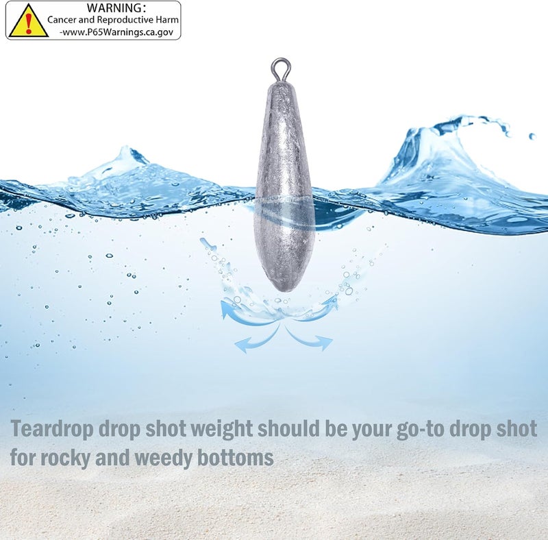 TKHDBF Drop Shot Fishing Weights Sinkers for Saltwater Freshwater Fishing - Image 5